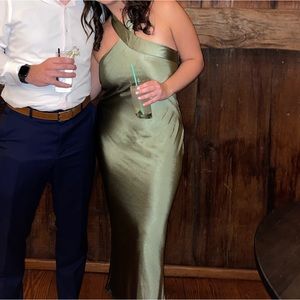 Petal and Pup Grasie Maxi halter dress, olive